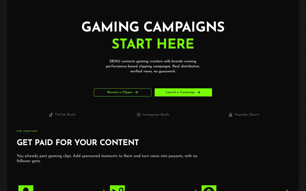 Screenshot of denu.agency